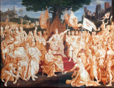 The Establishment of the Public Peace by Emperor Rudolf of Habsburg by Julius Schnorr von Carolsfeld